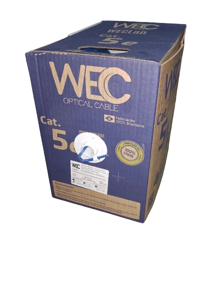 CABO REDE CAT5E (WEC) 4P X 24 AWG AZUL 305M INT/EXT