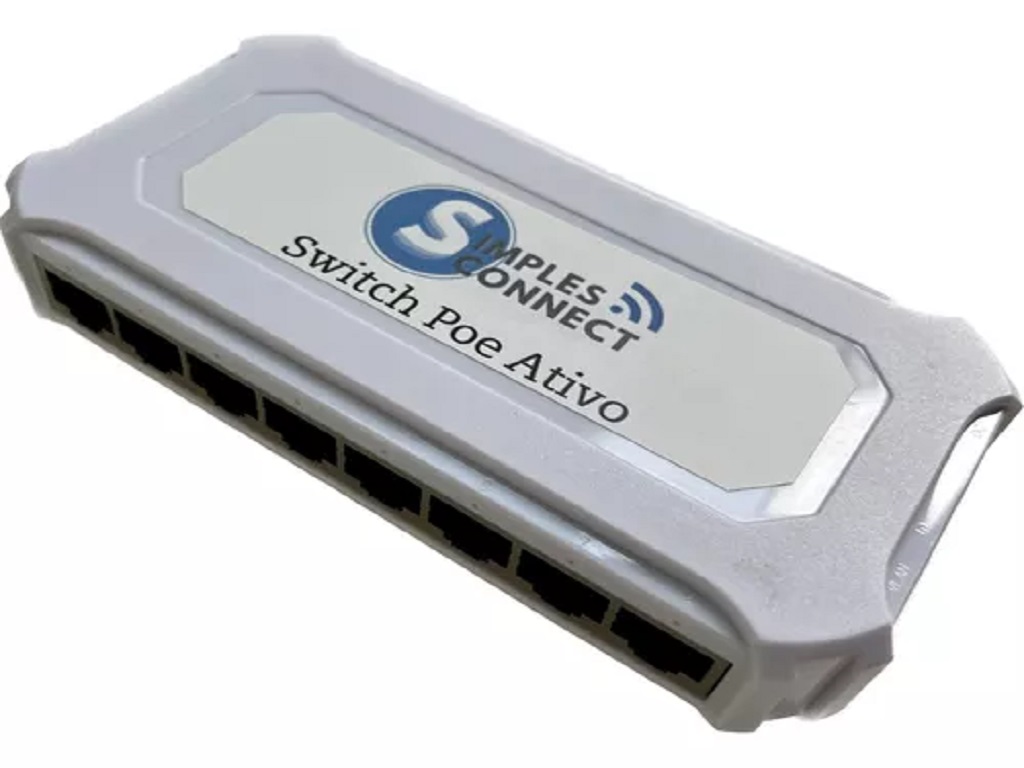 Switch Poe Cftv Simples Connect